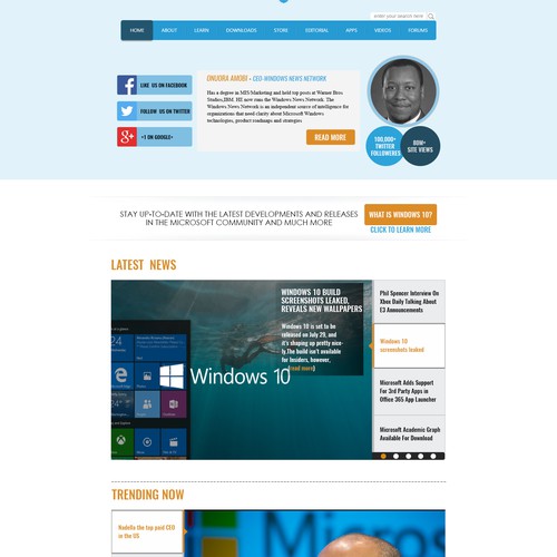 neat design for a blog