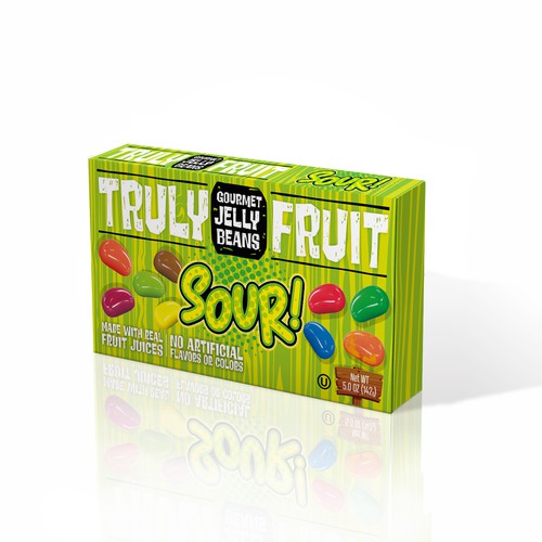 Quirky logo and packaging design for a Gourmet Jelly Beans Brand