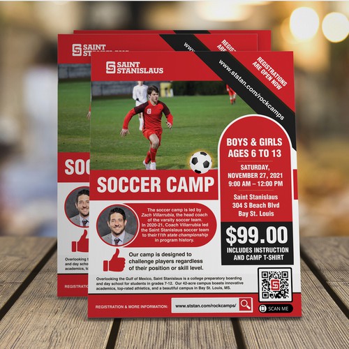 Enticing Soccer Camp Flyer