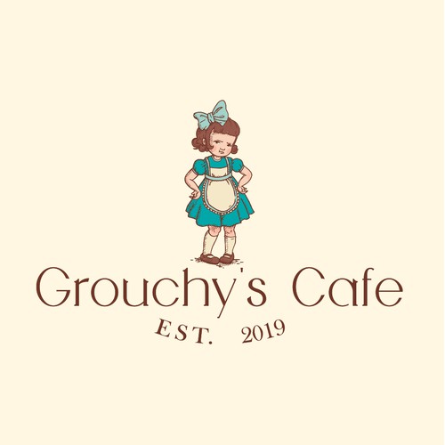 Logo vintage - Grouchy's Cafe