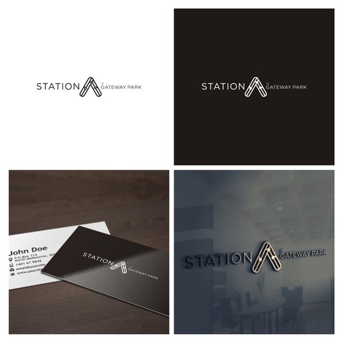 A simple flat modern logo for an apartment