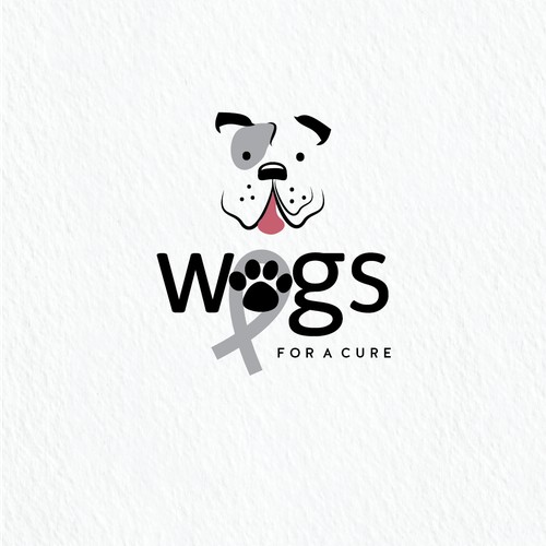 Logo for non-profit to support people who have dogs with cancer.