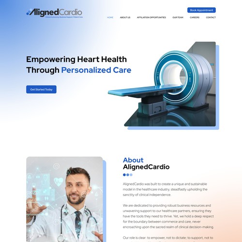 Cardiology practice website