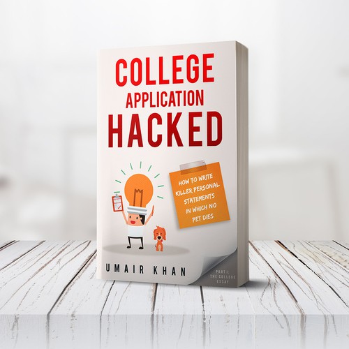 Book cover design - College Application Hacked