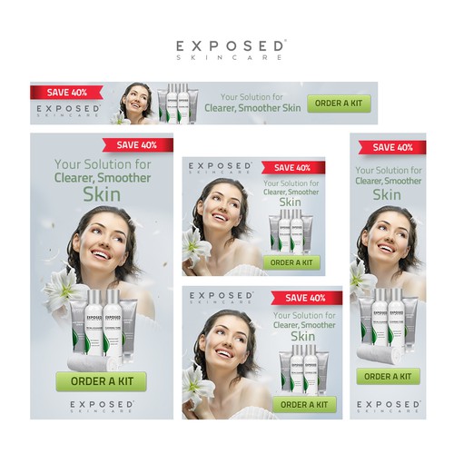 Exposed Skincare banner ads