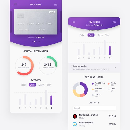 Expense tracking application 