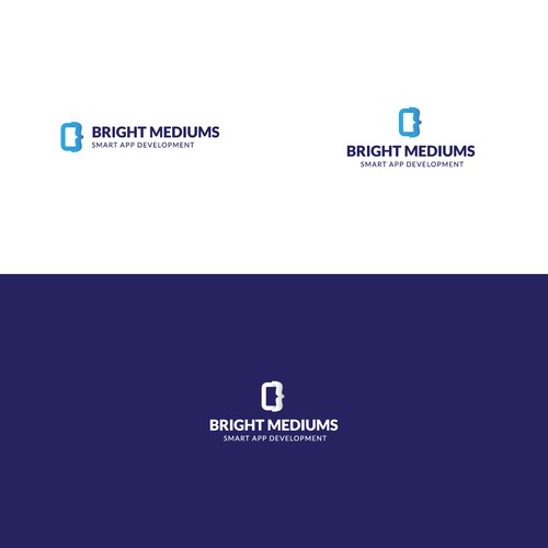 Logo concept for mobile app software development services company