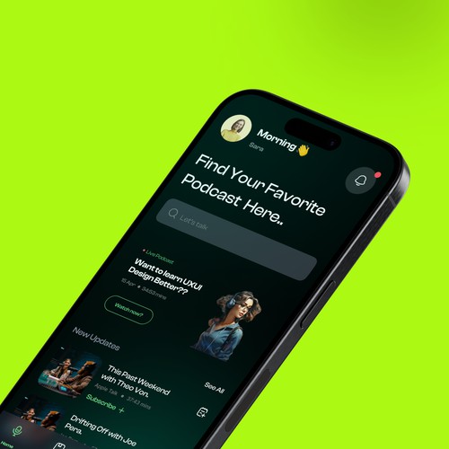 Podcast Mobile App Design - Case Study