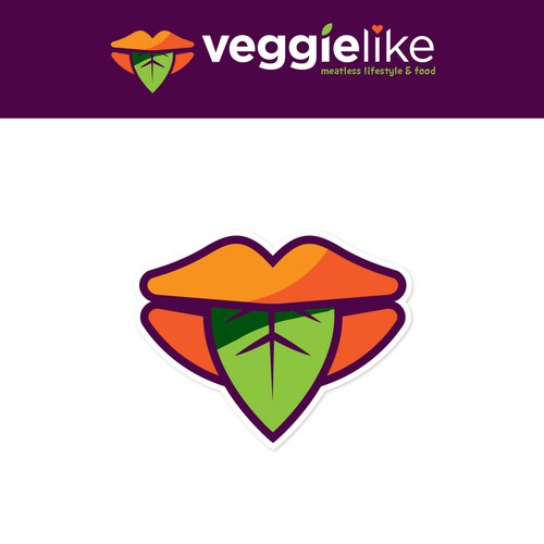Logo for a global media brand that offers creative vegan and vegetarian recipes