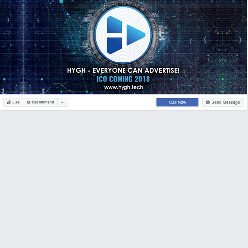 FB Cover Teaser for HYGH ICO / Crypto Style