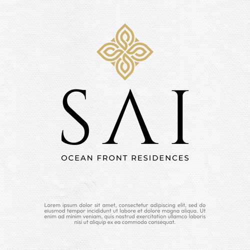 minimalistic modern logo for luxury condo 