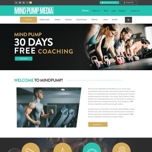 Physical fitness website design