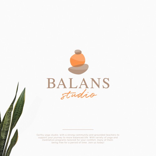 Yoga studio logo design concept