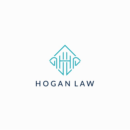 modern, feminine and luxury logo for law firm