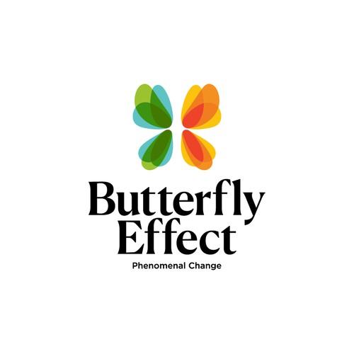 Butterfly effect logo concept