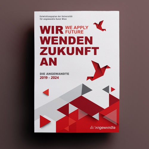 Book cover concept for University of Applied Arts Vienna