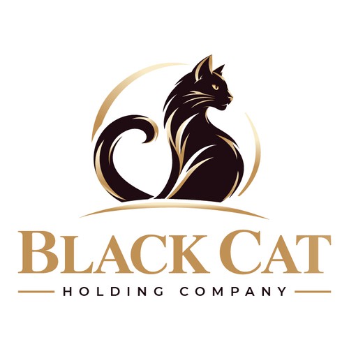 Corporate Holding & Investment Logo Design | Black Cat Branding