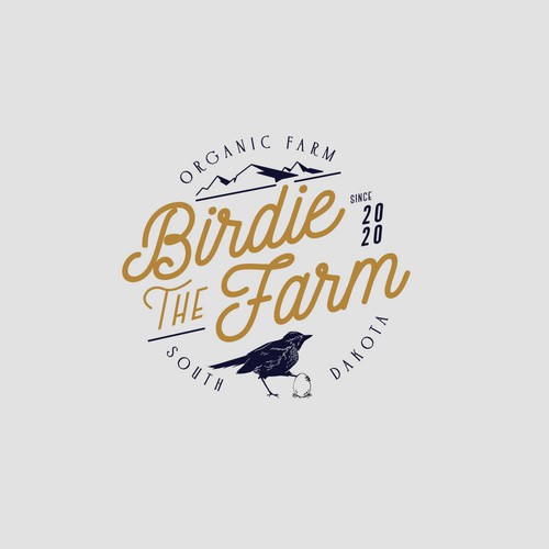 Logo for a Organic Farm in South Dakota