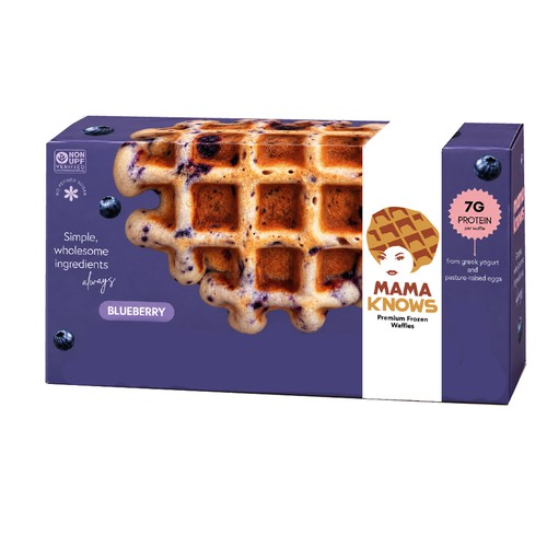 Premium Frozen Waffle Logo