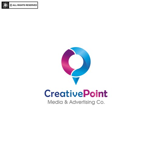 logo for creative point media & advertising co.