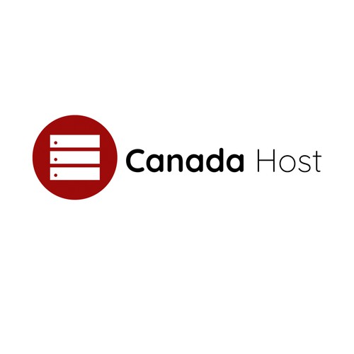 Logo for web hosting service specifically for Canadians
