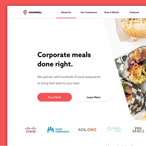 Corporate Food Delivery Site 
