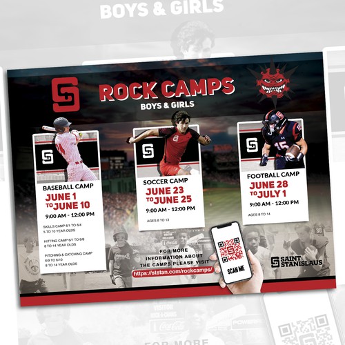 Rock camps flyer