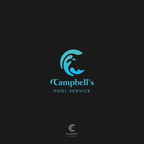 Logo concept for Campbell's Pool Service