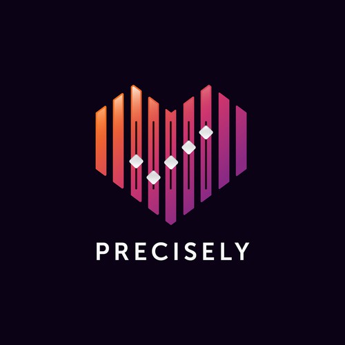 Logo design proposal for Precisely, a dating application.