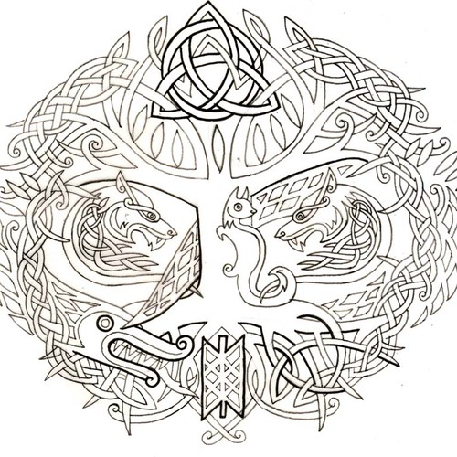 Nordic tattoo design