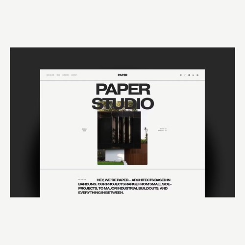 Paper Studio Architect Squarespace