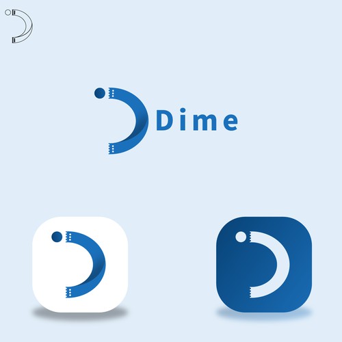 Dime tickets logo design