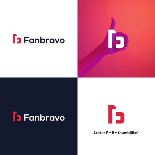modern logo for fan bravo