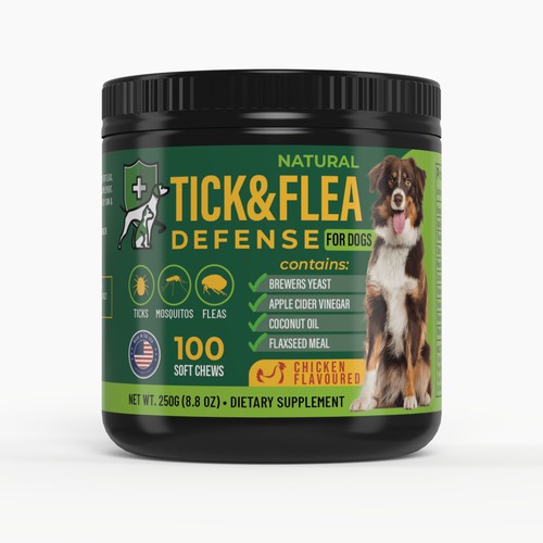 Design a Fun & Attractive Product Label for Flea & Tick Deterrent for Pets