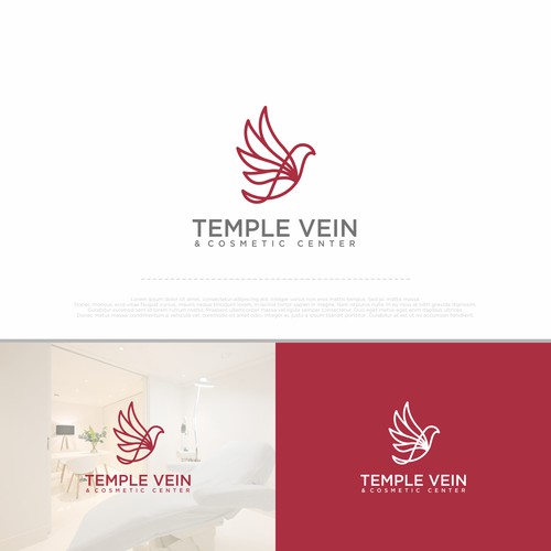 Monoline logo concept for medical & cosmetic clinic