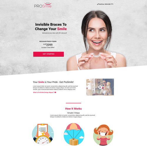 Shopify Sales Page Design for Dental Care