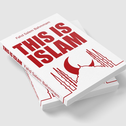 Clean and modern cover for a book introducing people to islam