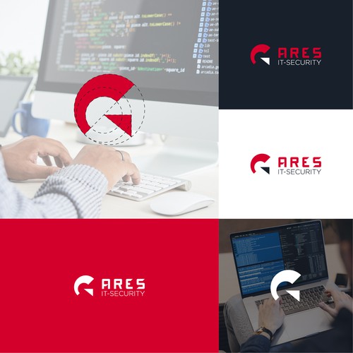 Minimalist logo for Ares IT-Security