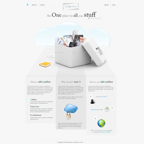 ubiquidox needs your talent and creativity for an alpha launch home/landing page 