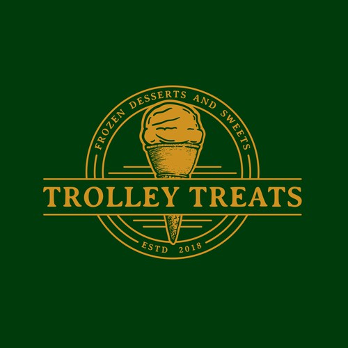 logo for vintage trolley