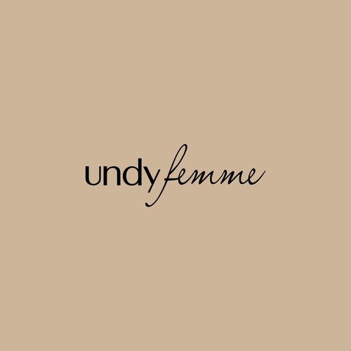 Typography logo for underwear brand