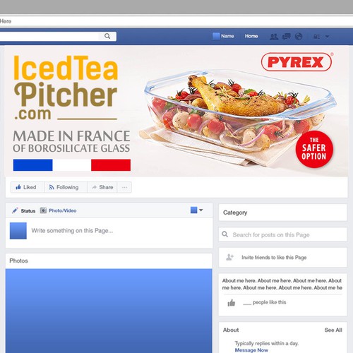 Facebook cover - winning design