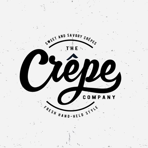 Unique logo for Crepe Company