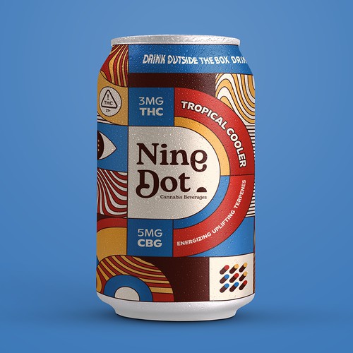  Label design for NineDot beverage
