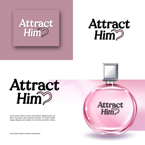 Clean, girly and bold for women perfume logo design