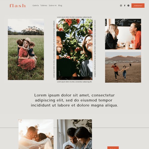 Flash - Diseño web Squarespace