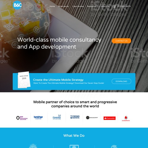 Mobile Agency web design