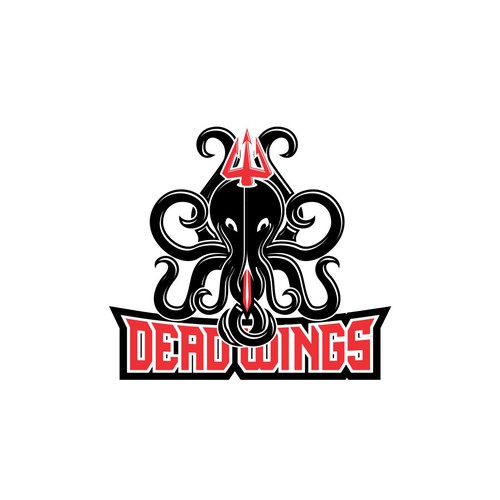 octopus logo design concept for dead wings