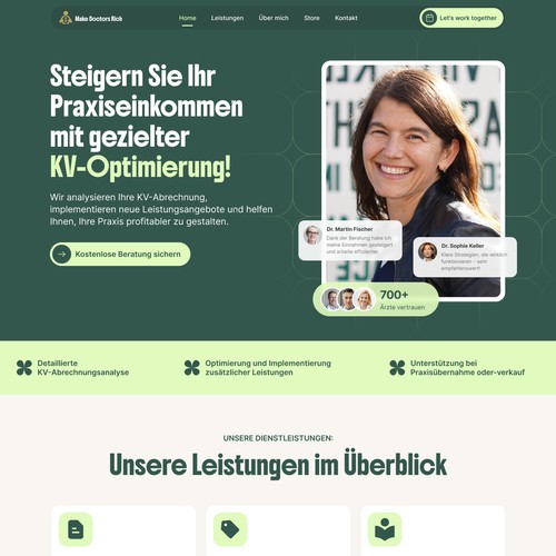 Completed Work on Doc Cashflow Landing Page Design