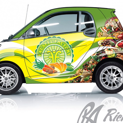 Falafel Factory Car Wrap